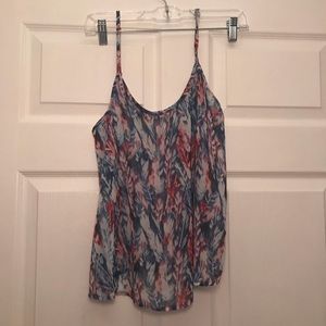 sheer feather tank top